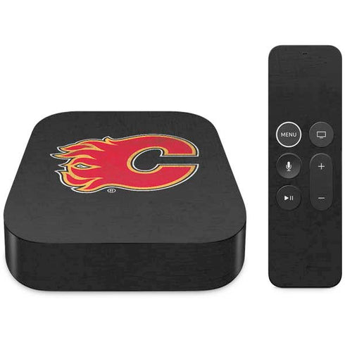 NHL Calgary Flames Distressed Apple TV Skin